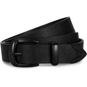 WERFORU Women Belt Fashion Leather Waist Belt for Pants Jean Women Leather Belts with Gold Buckle