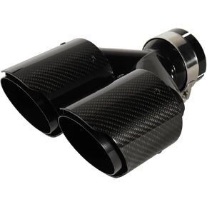 Carbon Fiber Dual Exhaust Tip 3 Inch Inlet 4 Inch Outlet Dual Carbon Fiber Exhaust Tip