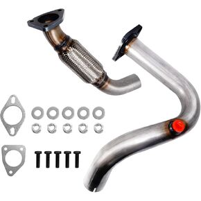 Flex Flex Pipe من الفولاذ المقاوم للصدأ متوافق مع Buick Encore 2013-2018 Chevy Trax 2015-2019 Sport Utility 1.4L L4 52572