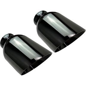 Exhaust Tip Black Chrome Fits Dodge Charger, Stainless Steel 1 Pairs 2015-2024 Durango 5.7L 6.4L 6.2L