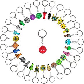 30PCS Cartoon Keychain للنساء للنساء الفتيات ، Kawaii Cartoon -keychain Home Car Key Ring Predant Gift.