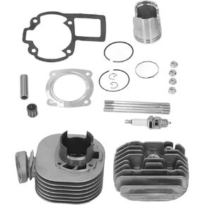 Cylinder Piston Gasket, 50mm Cylinder Piston Head Gasket Top End Kit 11210 40B01 Replacement For Quadsport LT 80 LT80 1987?2006