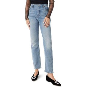 Sam Edelman Women's Stovepipe High Rise Jean with Classic 5 Pockets Standard