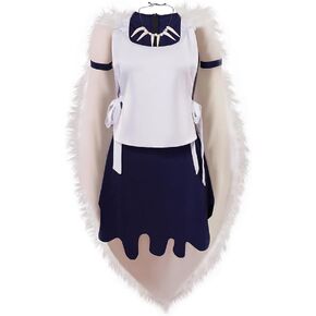 iSHOWcos Princess San Cosplay Costume Women Full set with Necklace Outfits Halloween Suit