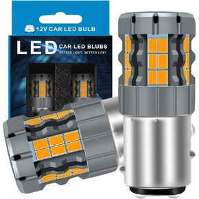 1157 مصابيح إشارة LED LED متوافقة مع Kia Sorento 2003-2020 و 2022-2023 (Front) ، 2357 لمبة ، أصفر العنبر ، المكونات والتشغيل ، حزمة 2