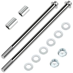 12mm 270mm Mini Bike Rear Axle + 225mm Front Wheel Axle Nut Bolt Replacement for Coleman CT100U Minibike 97cc 100cc 2.5 3.0HP Powersports Accessories Parts