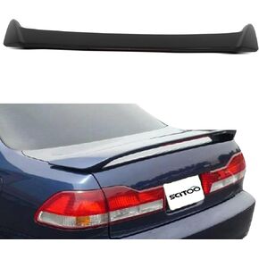 SCITOO Matte Black Rear Trunk Spoiler Wing with 3rd Brake Light Fits for 1998-2002 for Honda Accord ABS Rear Spoiler Wing