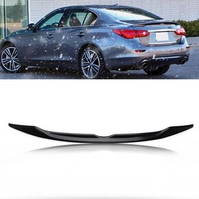Motorfansclub الخلفي المفسد Trunk Trunk Fit for Infiniti Q50 2014 2015 2015 2017 2018 2019 2019 2020 2021 2023 ، Fit for Luxe Edition Red Sport 400 Q50S 2015 2017 2018 2018 2019 Trunk LID SPOILER