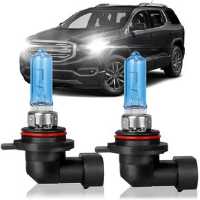 Fit for GMC Acadia 2013-2019 High Performance Halogen Headlight Bulbs,9012 High Low Dual Beam Headlamp Replacement Bulbs Kit, Plug and Play,Pack of 2