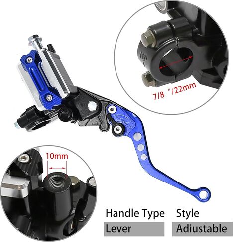 7/8 '' 22mm دراجة نارية شاملة لائحة فرامل القابض Master Cylinder Lever Presenting Harley Honda Kawasaki Suzuki Yamaha in Kuwait
