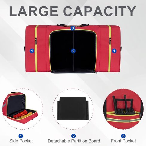 Firefighter Duffle Bag, Large Gear Storage Bag, Firefighter Gear Bag with Shoulder Strap in Kuwait