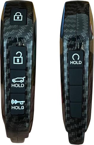 لغطاء KIA Key Fob Cover Shell Shell ABS Blastic Key Shell زر سيليكون مناسب لـ Kia Telluride Sorento 2023 2024 2025 (أسود) in Kuwait
