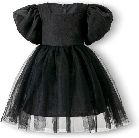Tutu.kk Toddler Girls Casual Dress Puff Sleeve A-Line Swing Flared Party Birthday Formal Dresses in Kuwait
