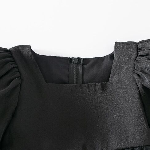 Tutu.kk Toddler Girls Casual Dress Puff Sleeve A-Line Swing Flared Party Birthday Formal Dresses in Kuwait