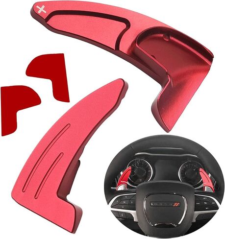 Bentolin Steering Wheel Shift Paddle Extended Shifter Trim Cover for Dodge Challenger Charger Durango RT & Scat Pack 2015-2021, Interior Decoration Accessories for Jeep Grand Cherokee 2014-2021 in Kuwait