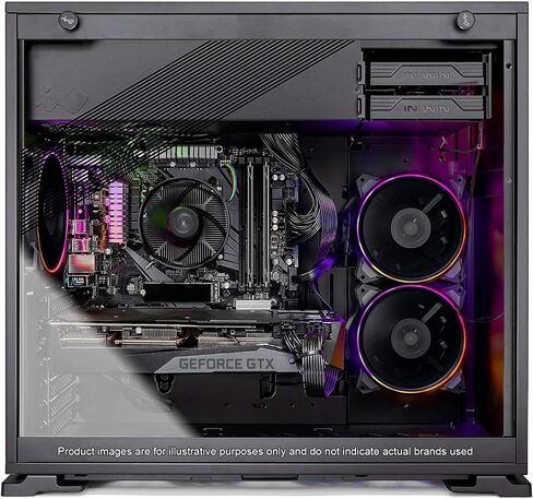 كمبيوتر سطح المكتب Skytech Shadow للألعاب، Ryzen 5 5500 3.6 جيجا هرتز (4.2 جيجا هرتز Turbo Boost)، NVIDIA RTX 3050 8 جيجا GDDR6، 500 جيجا SSD، 16 جيجا DDR4 RAM 3200، 650 وات Gold PSU، Wi-Fi، Win 11 Home in Kuwait