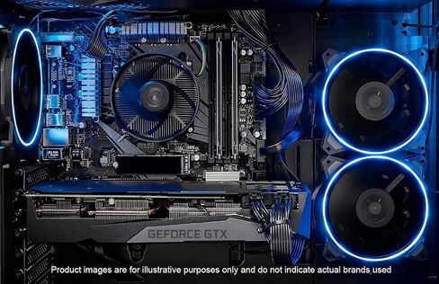 كمبيوتر سطح المكتب Skytech Shadow للألعاب، Ryzen 5 5500 3.6 جيجا هرتز (4.2 جيجا هرتز Turbo Boost)، NVIDIA RTX 3050 8 جيجا GDDR6، 500 جيجا SSD، 16 جيجا DDR4 RAM 3200، 650 وات Gold PSU، Wi-Fi، Win 11 Home in Kuwait