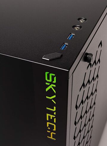 كمبيوتر سطح المكتب Skytech Shadow للألعاب، Ryzen 5 5500 3.6 جيجا هرتز (4.2 جيجا هرتز Turbo Boost)، NVIDIA RTX 3050 8 جيجا GDDR6، 500 جيجا SSD، 16 جيجا DDR4 RAM 3200، 650 وات Gold PSU، Wi-Fi، Win 11 Home in Kuwait
