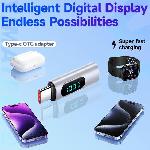 USB C to USB 3.0 Adapter, Zinc Alloy USB A to Type C Adapter with 10Gbps High-Speed Data Transfer PD 120W Stable Charging for Laptop, Phone, PC (2 Pack) in Saudi Arabia