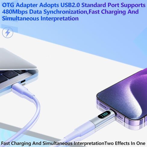 USB C to USB 3.0 Adapter, Zinc Alloy USB A to Type C Adapter with 10Gbps High-Speed Data Transfer PD 120W Stable Charging for Laptop, Phone, PC (2 Pack) in Saudi Arabia