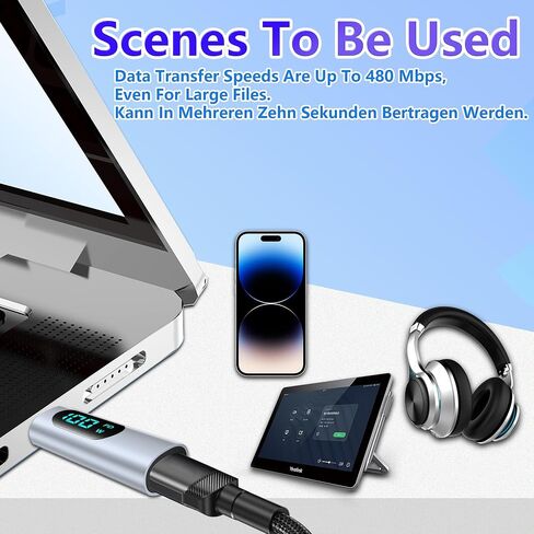USB C to USB 3.0 Adapter, Zinc Alloy USB A to Type C Adapter with 10Gbps High-Speed Data Transfer PD 120W Stable Charging for Laptop, Phone, PC (2 Pack) in Saudi Arabia