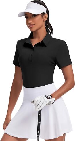 JoyGirl Womens Golf Shirt Polo Shirts Short Sleeve Collared Tops UPF 50+ Button Down Tennis Shirts in Saudi Arabia