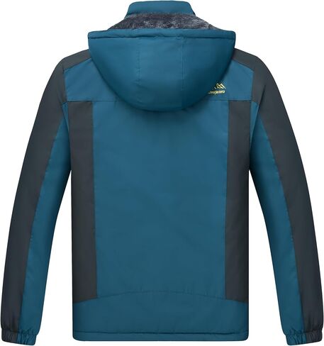 Men's Winter Ski Jacket Warm Waterproof Fleece Liner Snow Coat Hooded Windproof Mountain Raincoat in Saudi Arabia