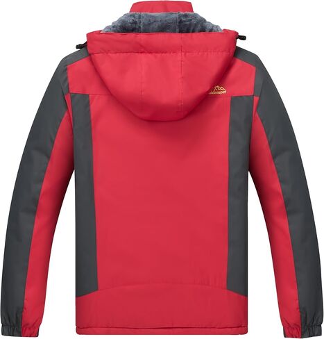 Men's Winter Ski Jacket Warm Waterproof Fleece Liner Snow Coat Hooded Windproof Mountain Raincoat in Saudi Arabia