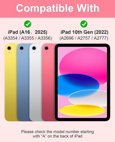 for iPad 10th/11th(A16) Generation Case with Keyboard 2022/2025, 10.9 Inch Magnetic Detachable Bluetooth Keyboard Folio Cover, Soft Silicone Lining & Built-in Apple Pencil Holder, Pink in Saudi Arabia