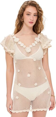 For Love & Lemons Women's Betty Bouquet Knit Mini Dress in Saudi Arabia