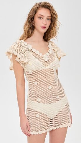 For Love & Lemons Women's Betty Bouquet Knit Mini Dress in Saudi Arabia