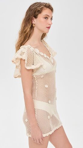 For Love & Lemons Women's Betty Bouquet Knit Mini Dress in Saudi Arabia