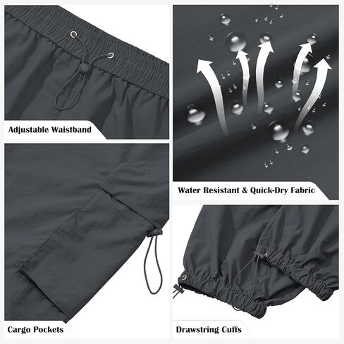 Zando Men's Cargo Pants Baggy Joggers Cargo Pant Oversized Trendy Casual Parachute Pants Mens Waterproof Hiking Pants in Saudi Arabia