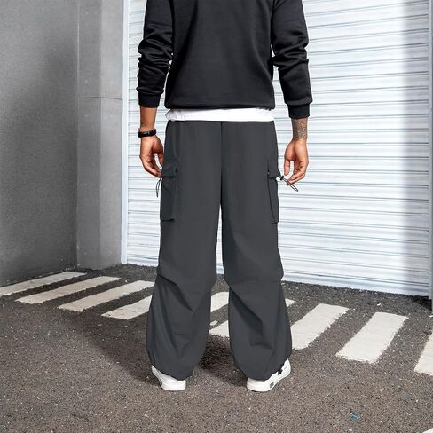 Zando Men's Cargo Pants Baggy Joggers Cargo Pant Oversized Trendy Casual Parachute Pants Mens Waterproof Hiking Pants in Saudi Arabia