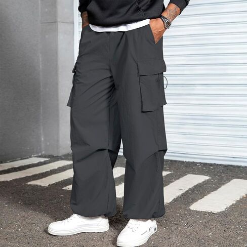 Zando Men's Cargo Pants Baggy Joggers Cargo Pant Oversized Trendy Casual Parachute Pants Mens Waterproof Hiking Pants in Saudi Arabia