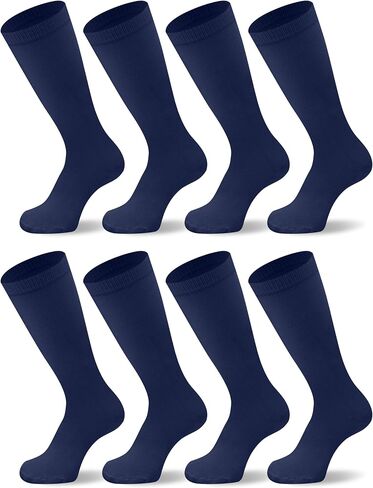 Duufin 8 Pairs Mens Baseball Socks Softball Knee-High Athletic Soccer Socks for Youth Adult in Saudi Arabia