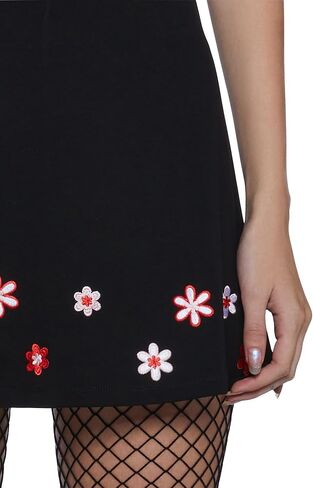 Dolls Kill So Yesterday Mini Dress – 90s-Inspired V-Neck Dress with Rosette and Embroidery by dELiAs in Saudi Arabia