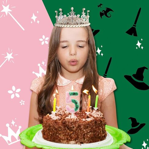 Witch Number Candle, Birthday Candles Number Cake Topper Perfect Cake Decorations for Birthday Halloween and Witch Themed Parties(9) in Kuwait