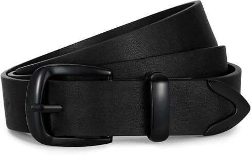 WERFORU Women Belt Fashion Leather Waist Belt for Pants Jean Women Leather Belts with Gold Buckle in Saudi Arabia