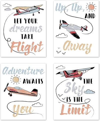 Sweet Jojo Designs Construction Truck Wall Art Prints Room Decor for Baby, Nursery, and Kids - Set of 4 - Grey Yellow Orange Black Green and Blue Transportation in Saudi Arabia