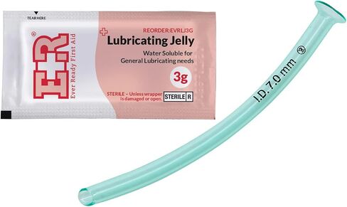 Ever Ready First Aid Nasopharyngeal Airway (NPA) with Packet of Lubricant Jelly 3g (1 Pack) in Saudi Arabia
