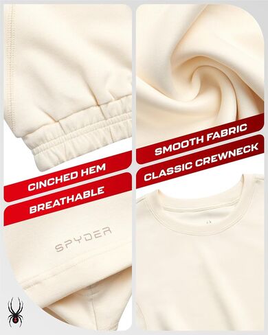Tops Spyder Womens Crops - UPF 30+ قصيرة الأكمام من طاقم الطيران ، قمم القمصان المحصورة للنساء (الأحجام: S -XL) in Saudi Arabia