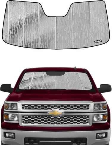 Windshield Sun Shade for Chevrolet Silverado/GMC Sierra 1500 (2007-2013),Silverado/Sierra 2500 HD&3500 HD(2007-2014),Only 2007 New Body,Durable Shield, Adaptable Summer Winter Sunshade in Saudi Arabia
