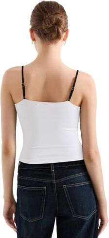 SUUKSESS Women Double Lined Spaghetti Strap Cami Going Out Y2k Sleeveless Tank Tops in Saudi Arabia