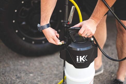 Goizper Group iK Sprayers - Foam Pro 12 Pump Sprayer - Professional Auto Wash & Detailing, Dry/Wet Foam Spray, Pressure Release Safety Valve, PVC Hoses (6 Liters) in Saudi Arabia