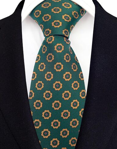 Secdtie Men's Striped Tie Classic Formal Woven Wedding Groomsmen Neckties 3.15" in Saudi Arabia