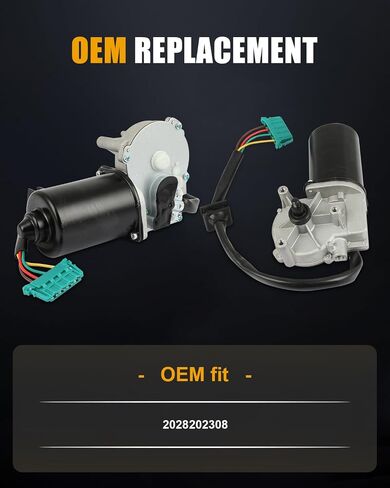 Roadfar Front Windshield Wiper Motor 12V 4-Bin for 1998-2000 for Mercedes-Benz C230/C280/C43 AMG-استبدال مباشر لرقم جزء OEM 2028202308 in Saudi Arabia