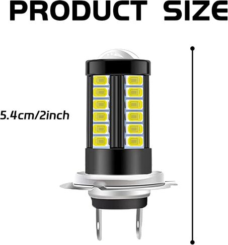 2PCS LED LED FOG LIGHT LIGHT 9003 // H4 Headlight المصباح ، مصابيح مصابيح الضباب 12V مصابيح الضباب الساطعة عالية المصابيح ، H4 RUTH RUTTER LIGHT HALO HALO FOR SUVS CARS TRUCTS (WHITE) in Saudi Arabia