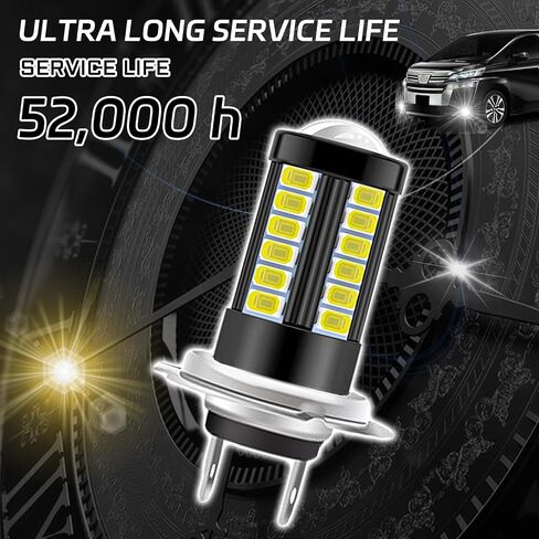 2PCS LED LED FOG LIGHT LIGHT 9003 // H4 Headlight المصباح ، مصابيح مصابيح الضباب 12V مصابيح الضباب الساطعة عالية المصابيح ، H4 RUTH RUTTER LIGHT HALO HALO FOR SUVS CARS TRUCTS (WHITE) in Saudi Arabia