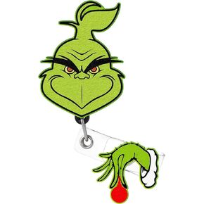 Akkya Badge Reel Holder Retractable with ID Clip for Nurse Nursing Name Tag Card Cute Funny Cartoon Nursing Student Teacher Doctor RN LPN Medical Assistant Work Office Alligator Clip-Gifts for Nurses